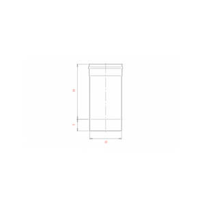 Дымоход 0,5м Craft (316/0,8) d=110