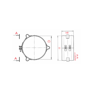 Хомут для растяжки Craft (304/0,5) d=150