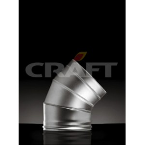 Сэндвич-колено Craft 45° (304/0,8 + 304/0,5) изоляция 25, d=250