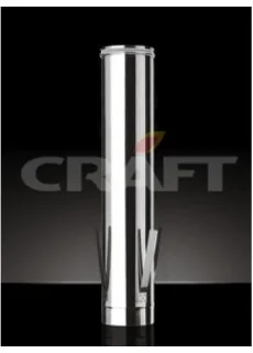 Дымоход с дистанционным хомутом Craft (316/0,5) d=350
