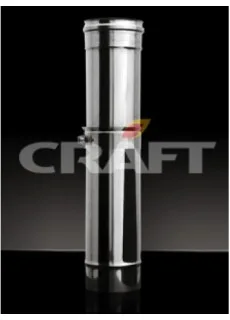 Дымоход телескопический Craft 0,30-0,45м (316/0,8) d=250