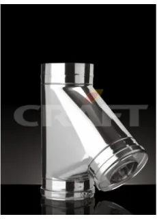 Сэндвич-тройник Craft 135° (310/0,8 + 304/0,5) d=160