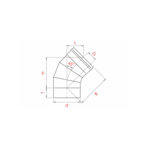 Колено Craft угол 45 (316/0,5) d=115
