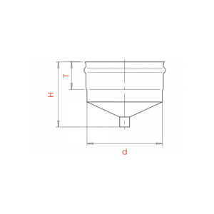 Конденсатоотвод для дымохода внешний Craft (304/0,5) d=300