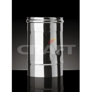 Дымоход с муфтой для газоанализа Craft (316/0,5) d=300