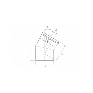 Колено Craft угол 30 (316/0,8) d=300
