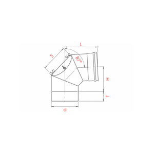 Колено Craft угол 90 (316/0,5) d=160
