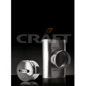 Тройник-ревизия Craft овальная 90° ф80-160 c заглушкой (100x200)