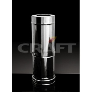 Сэндвич дымоход Craft телескопический 0,55-0,95м (304/0,8 + 304/0,5) изоляция 50, d=150
