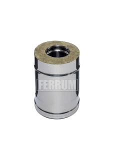 Труба-сэндвич Ferrum 0,25м (430/0,5мм + оц.) d=160х250
