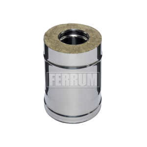 Труба-сэндвич Ferrum 0,25м (430/0,5мм + оц.) d=300х400