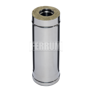 Труба-сэндвич Ferrum 0,5м (430/0,5мм + оц.) d=150х250