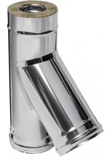 Сэндвич-тройник 135 Ferrum GS 30-50 (430/0,5 мм + нерж.) д. 100x200 мм