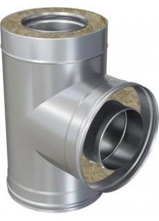 Сэндвич-тройник 90 Ferrum (430/0,5 мм + оц.) д. 100x200 мм