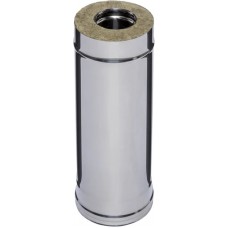 Труба-сэндвич 0,5 м Ferrum (430/0,5 мм + нерж.) д. 150x250 мм