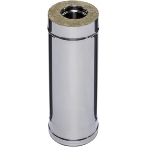 Труба-сэндвич 0,5 м Ferrum (430/0,5 мм + нерж.) д. 150x250 мм