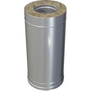 Труба-сэндвич 0,5 м Ferrum (430/0,5 мм + оц.) д. 200x280 мм