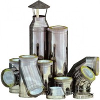 Комплект дымохода Дымок 0,5 мм, д=180 мм (через крышу, верхний выход)