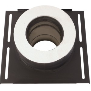 Площадка монтажная Везувий Black Keralux (AISI 430 1,0мм/0,5мм) 300*300мм д.115x200 