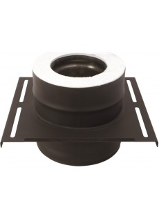 Площадка монтажная Везувий Black Keralux (AISI 430 1,0мм/0,5мм) 300*300мм д.115x200 
