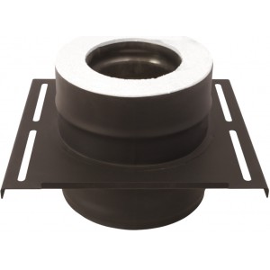 Площадка монтажная Везувий Black Keralux (AISI 430 1,0мм/0,5мм) 300*300мм д.115x200 