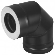 Сэндвич-колено Везувий Black Keralux (AISI 430 1,0мм/0,5мм) 90 3 секции д.120x200