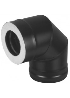 Сэндвич-колено Везувий Black Keralux (AISI 430 1,0мм/0,5мм) 90 3 секции д.120x200