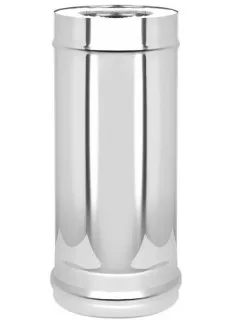 Сэндвич-Труба Везувий Keralux (AISI 430 1,0мм/0,5мм) L-1,0м д.150х250