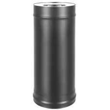 Сэндвич-труба Везувий Black Keralux (AISI 430 1,0мм/0,5мм) L-1,0м д.200x300