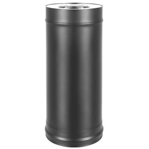 Сэндвич-труба Везувий Black Keralux (AISI 430 1,0мм/0,5мм) L-1,0м д.200x300