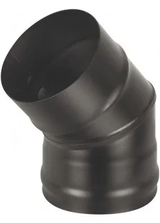 Колено Везувий BLACK (AISI 430/0,8мм) 45 2-х секц. д.115