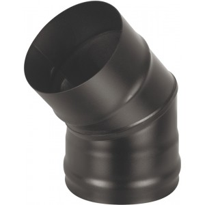 Колено Везувий Black (AISI 430/0,5мм) 45 2-х секц. д.200