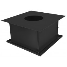 Потолочно-проходной узел Везувий Black (AISI 430/0,5мм) д.250