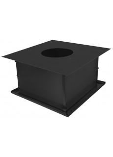 Потолочно-проходной узел Везувий Black (AISI 430/0,5мм) д.250