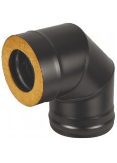 Сэндвич-колено Везувий Black (AISI 430/0,5мм) 90 3 секции д.120x200