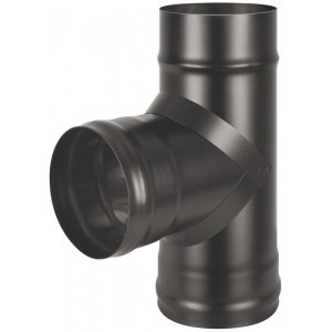 Тройник Везувий Black (AISI 430/1,0мм) 90 д.115
