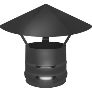 Зонт Везувий Black (AISI 430/0,5мм) д.115