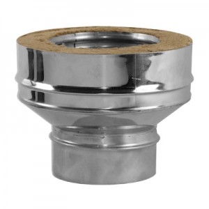 Переходник на конус моно-термо Вулкан V50R с D250 на D250/350, нерж 321/304