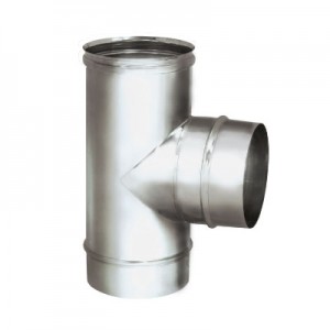 Тройник 90° на расш. Вулкан TRHR d120 зерк.