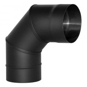 Отвод Вулкан VBR 90 D115, нерж., черный