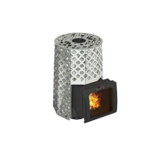 Дровяная банная печь Grill’D Violet Steel Romb Short Window Max