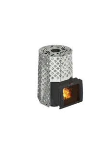 Дровяная банная печь Grill’D Violet Steel Romb Short Window Max