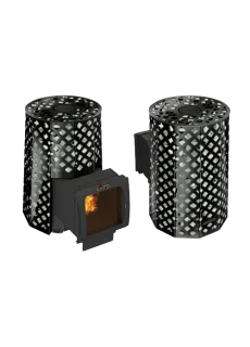 Дровяная банная печь Grill’D Violet Romb Long Window Max