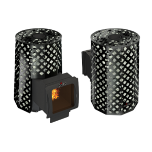 Дровяная банная печь Grill’D Violet Romb Long Window Max