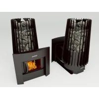 Дровяная банная печь Grill’D Cometa Vega 180 window black