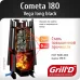 Дровяная банная печь Grill’D Cometa Vega 180 long black
