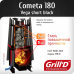 Дровяная банная печь Grill’D Cometa Vega 180 short black