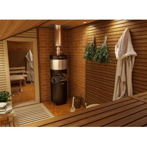 Дровяная печь для бани Grill`D Aurora 160 Trio Long black