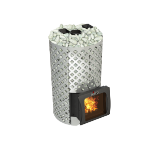 Дровяная банная печь Grill’D Violet World Steel Romb Short Window Max