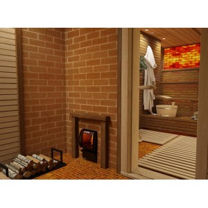 Дровяная печь для бани Grill`D Aurora 160 Trio Long black